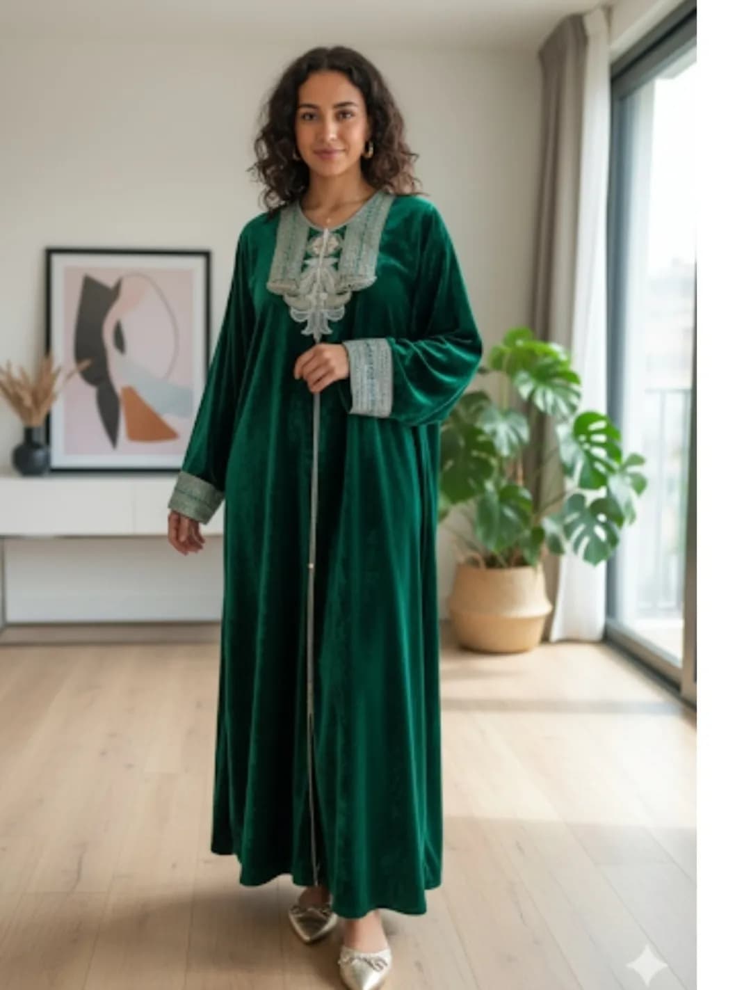 جلابية مخمل سعودية  - 2
