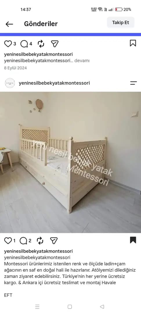 çocuk yatağı